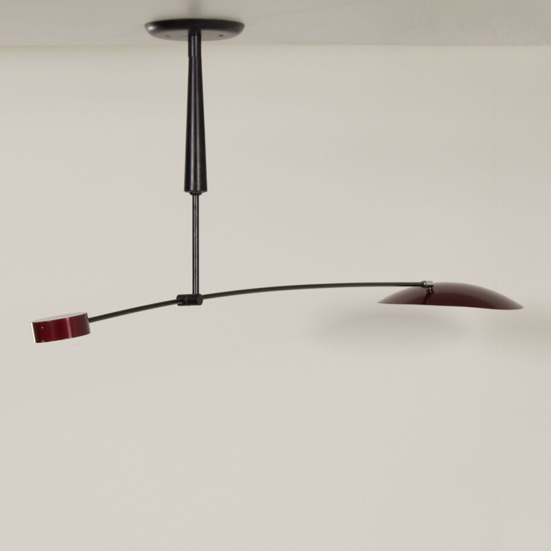 Vintage adjustable counterbalance pendant lamp by Herda, 1980s