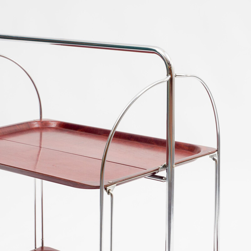 Vintage foldable serving trolley "Dinett", 1960s