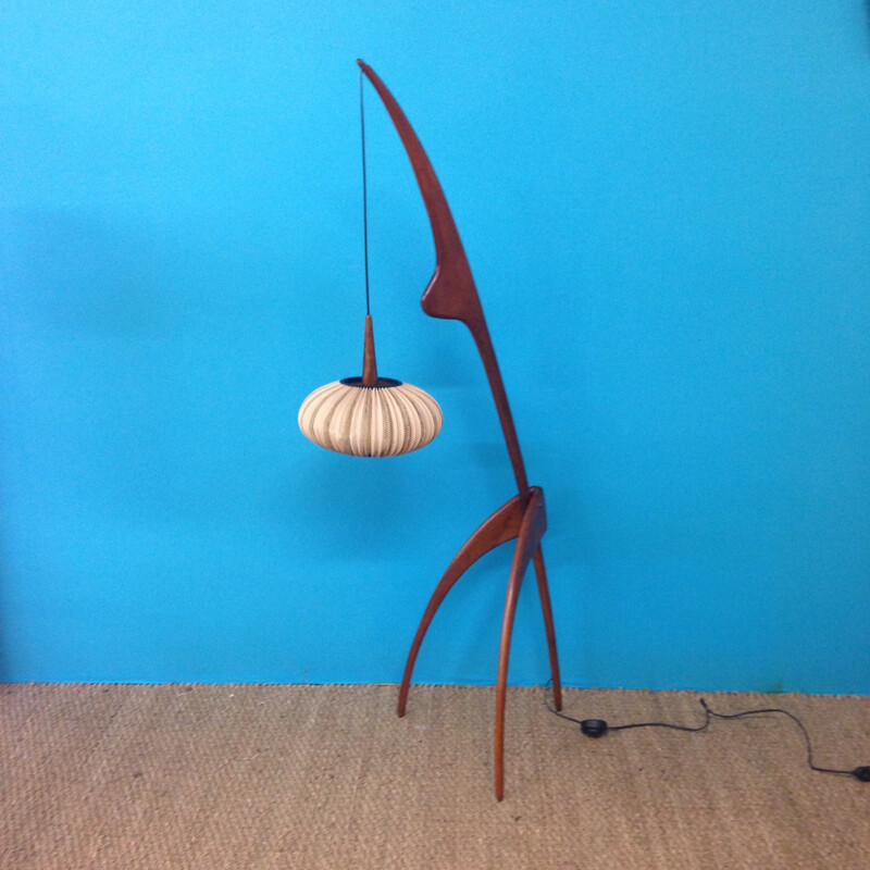 Floor lamp "Praying Mantis", Jean RISPAL - 1950s