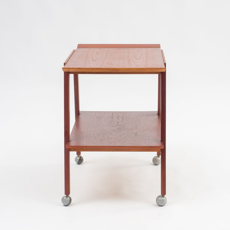 Scandinavian vintage teak serving trolley, 1960s