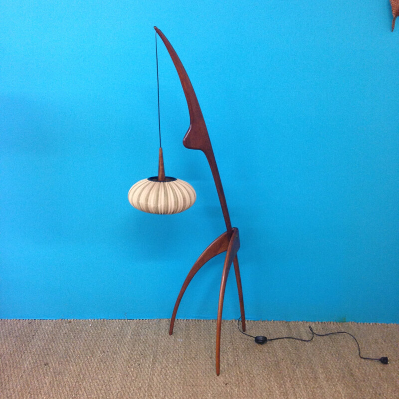 Floor lamp "Praying Mantis", Jean RISPAL - 1950s