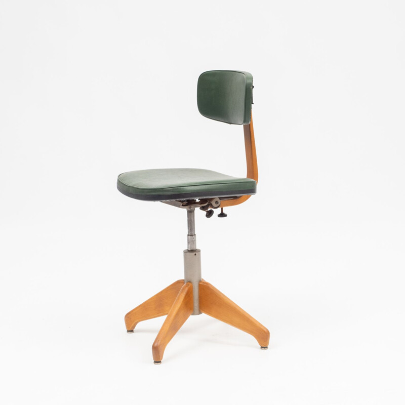 Vintage adjustable office chair for Stoll Giroflex, 1950s