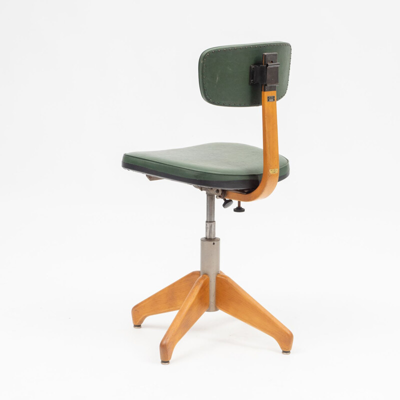 Vintage adjustable office chair for Stoll Giroflex, 1950s