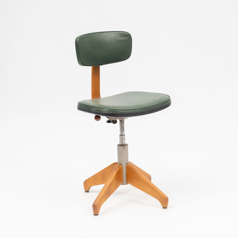 Vintage adjustable office chair for Stoll Giroflex, 1950s