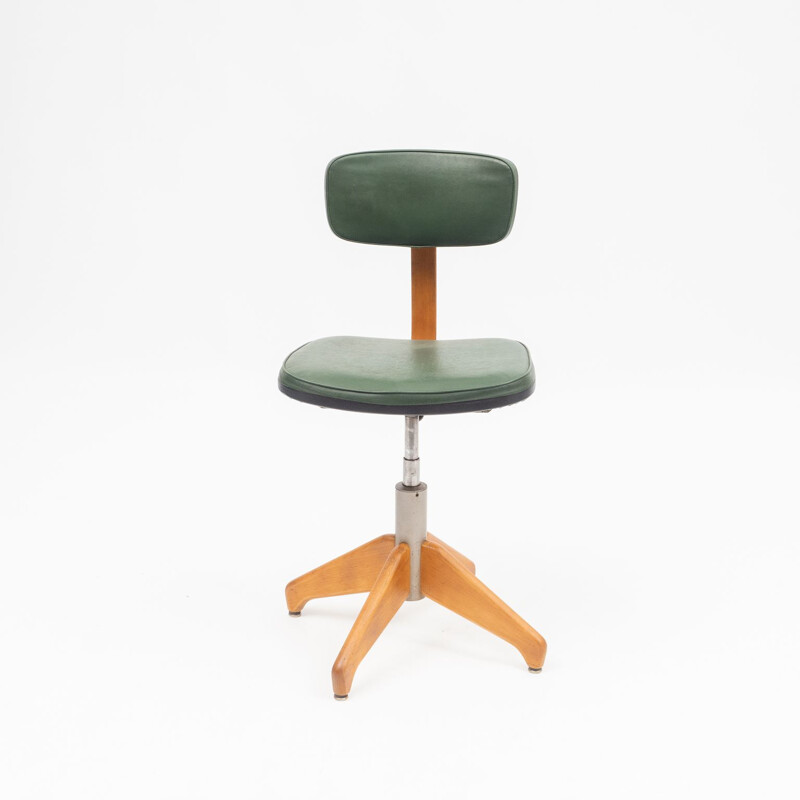 Vintage adjustable office chair for Stoll Giroflex, 1950s