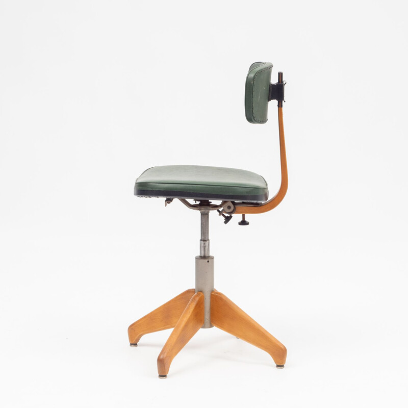 Vintage adjustable office chair for Stoll Giroflex, 1950s