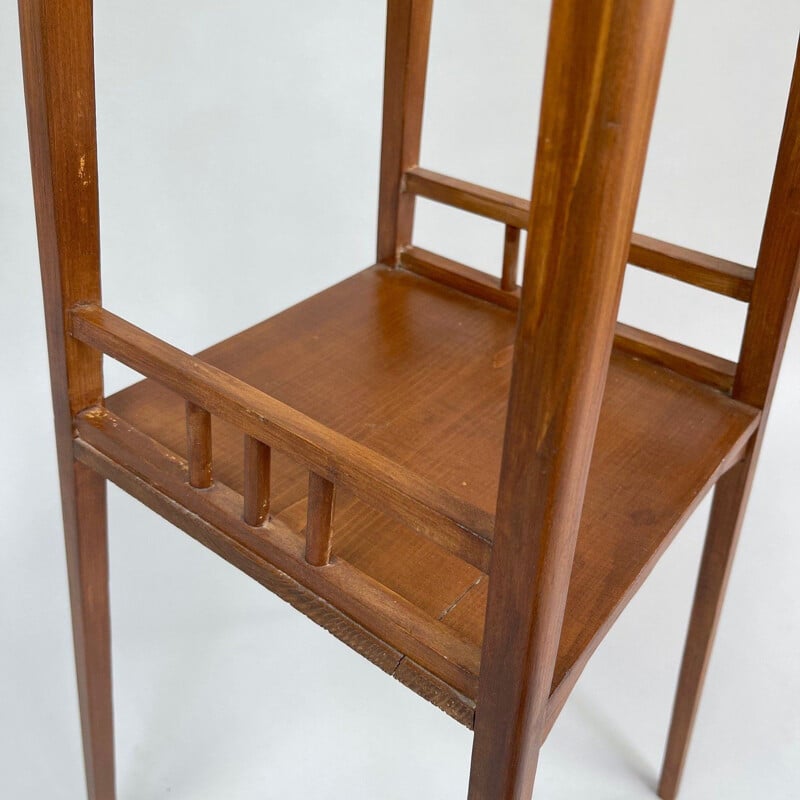 Vintage wooden plant stand, 1930