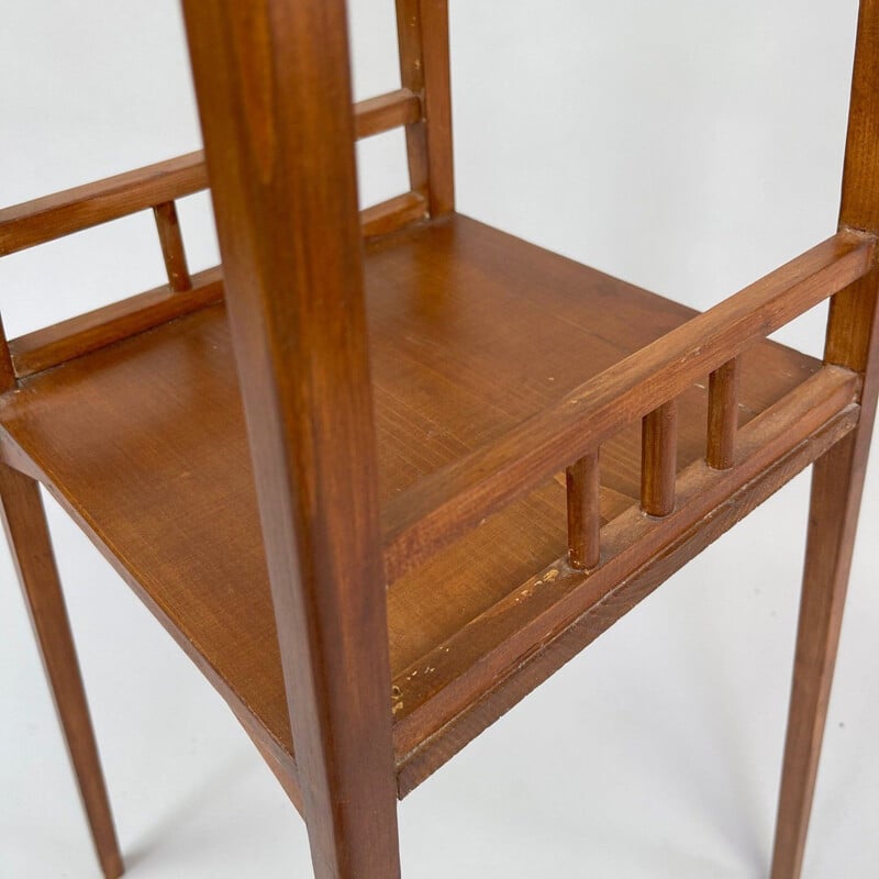 Vintage wooden plant stand, 1930