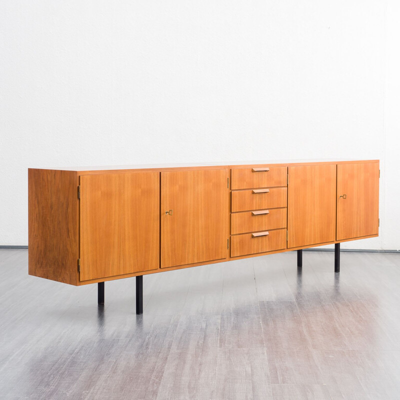 Large vintage swalnut sideboard, 1950s