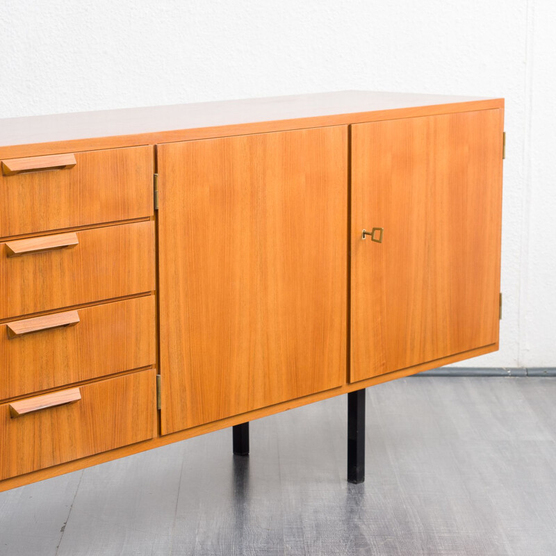 Large vintage swalnut sideboard, 1950s