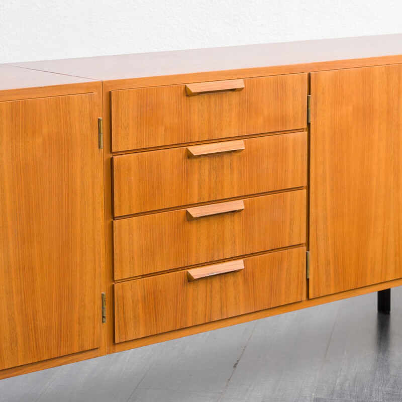 Large vintage swalnut sideboard, 1950s