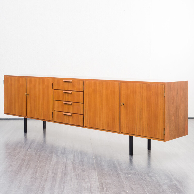 Large vintage swalnut sideboard, 1950s