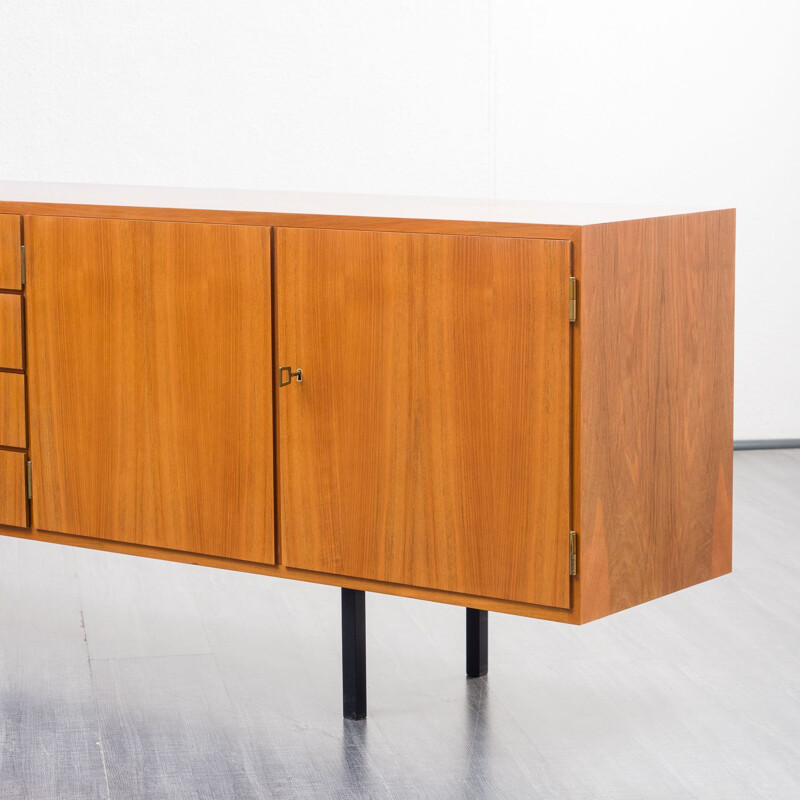 Large vintage swalnut sideboard, 1950s