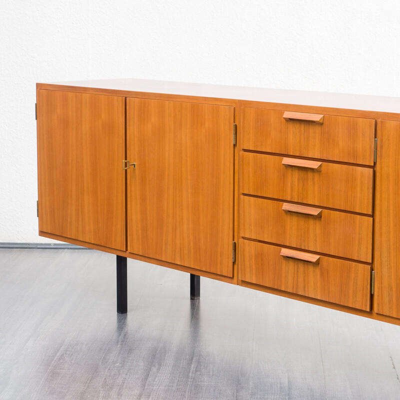 Large vintage swalnut sideboard, 1950s