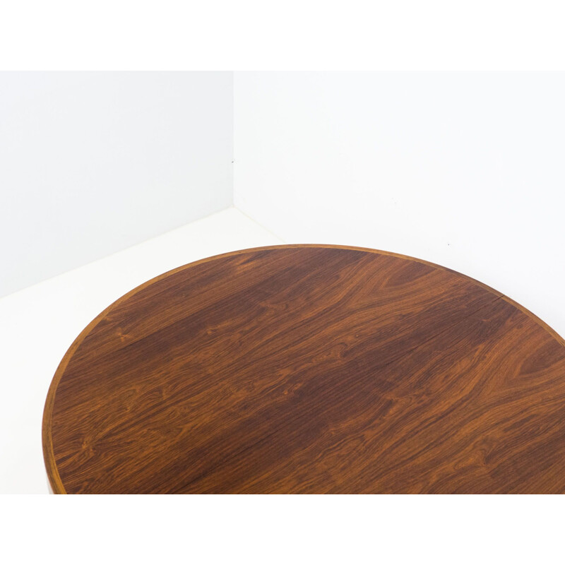 Vintage extendable rosewood dining table by Gudme Møbelfabrik