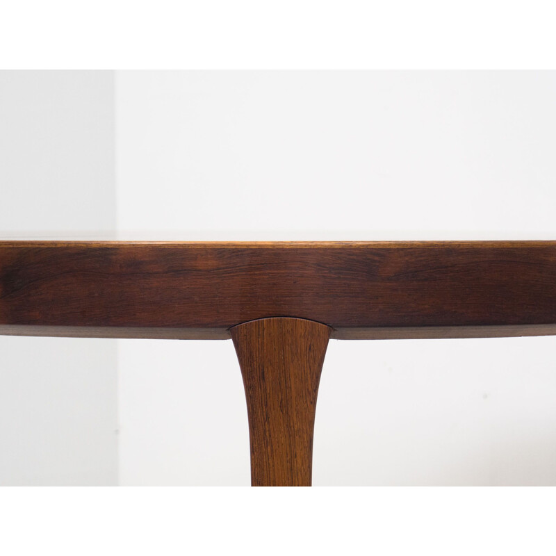 Vintage extendable rosewood dining table by Gudme Møbelfabrik