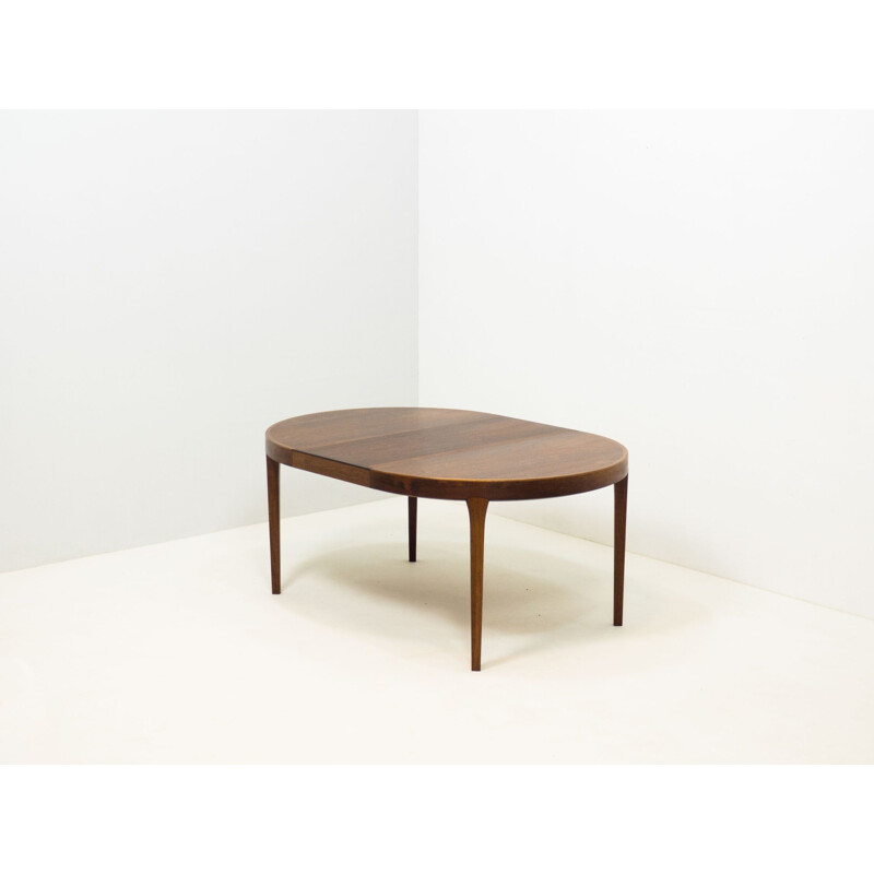 Vintage extendable rosewood dining table by Gudme Møbelfabrik