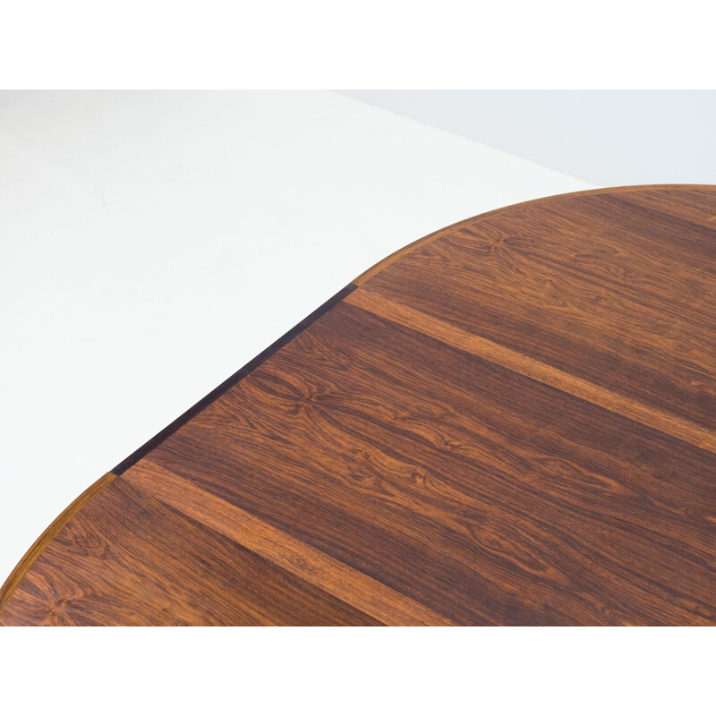 Vintage extendable rosewood dining table by Gudme Møbelfabrik