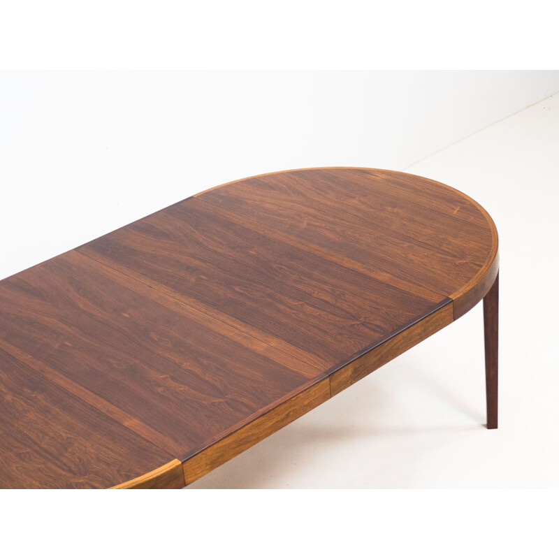 Vintage extendable rosewood dining table by Gudme Møbelfabrik