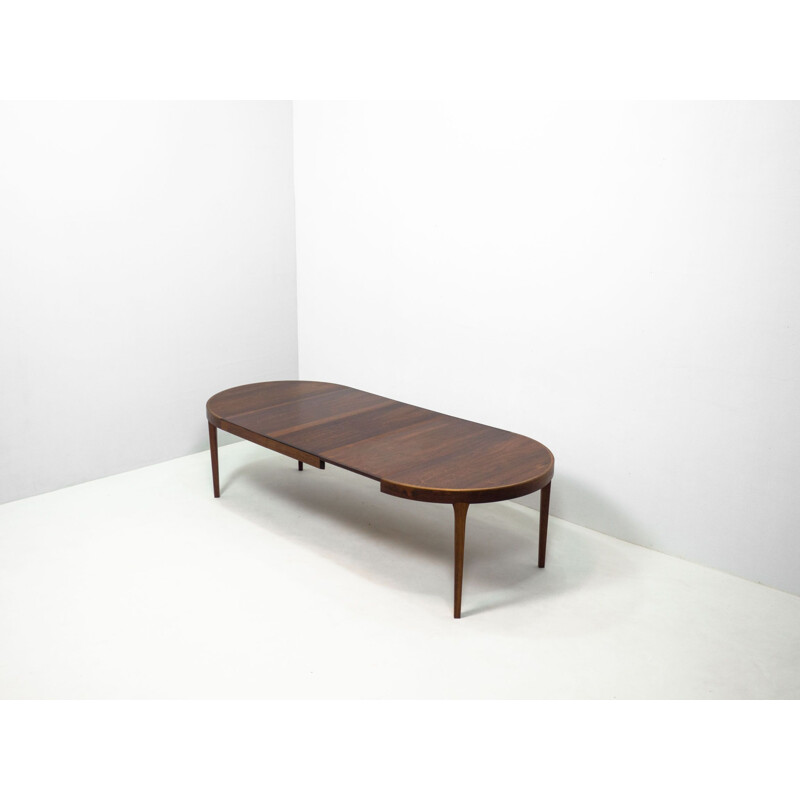 Vintage extendable rosewood dining table by Gudme Møbelfabrik