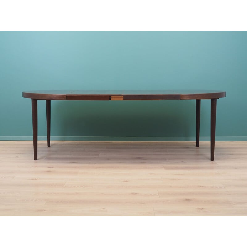 Table ronde vintage en chêne par Villy Schou Andersen pour Schou Andersen, Danemark 1960