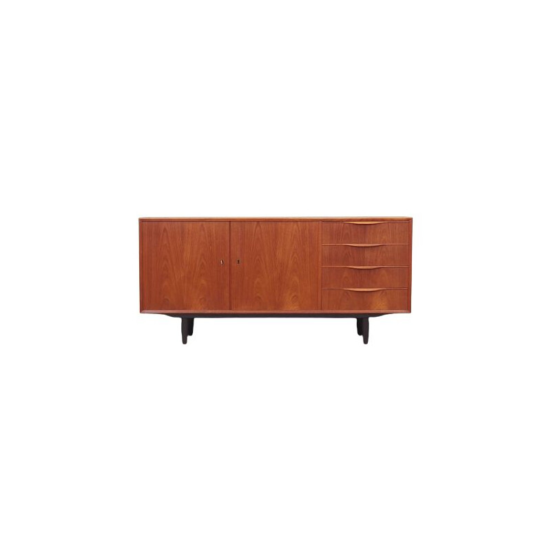 Teak Danish vintage sideboard by Erling Torvits, 1970s