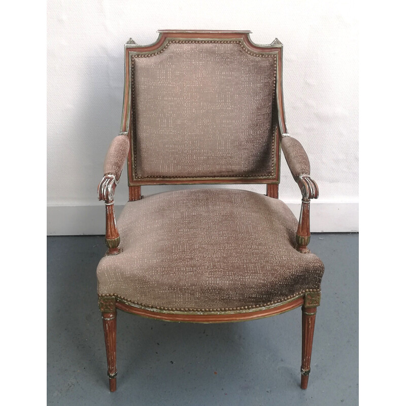 Vintage fauteuil Louis XVI stijl