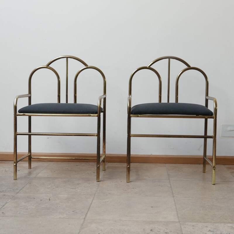 Paar Vintage Art Deco Stühle, 1970