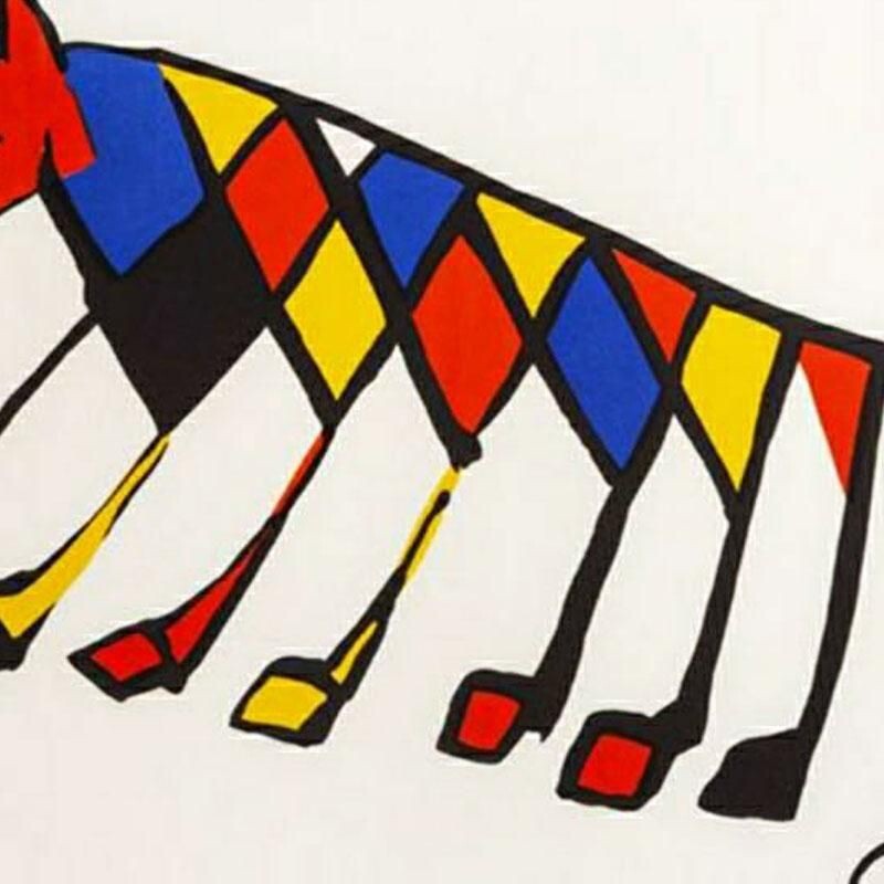 Lithographie originale vintage beastie par Alexander Calder, 1975