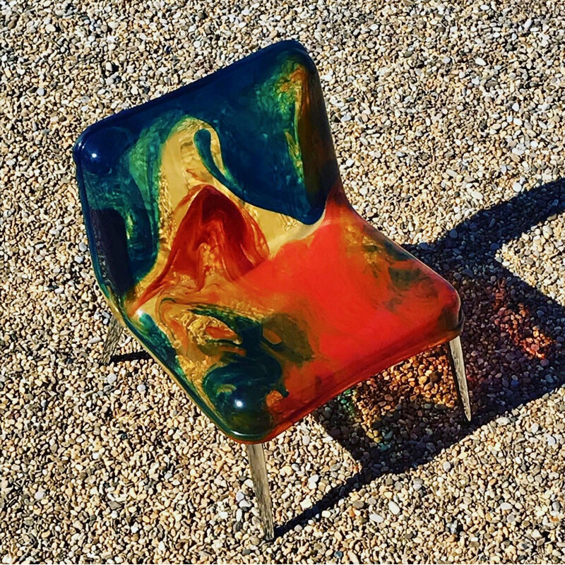 Chaos vintage armchair por Pepe Tanzi, Itália 1990