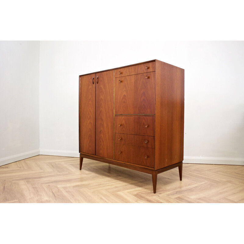 Teak compact vintage cabinet from McIntosh, 1960s