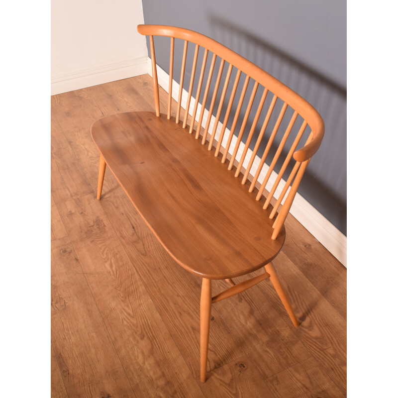 Vintage blonde model 450 bench by Ercol, 1960s