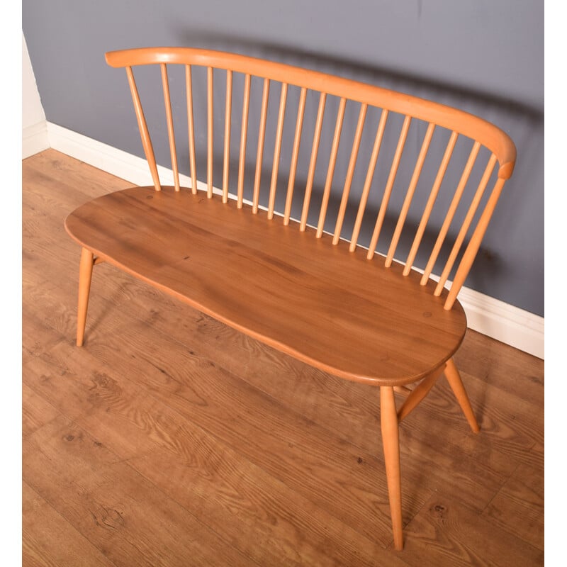 Vintage blonde model 450 bench by Ercol, 1960s