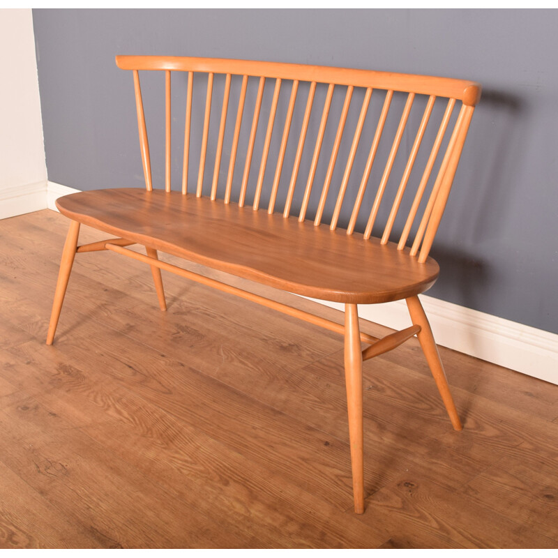 Vintage blonde model 450 bench by Ercol, 1960s