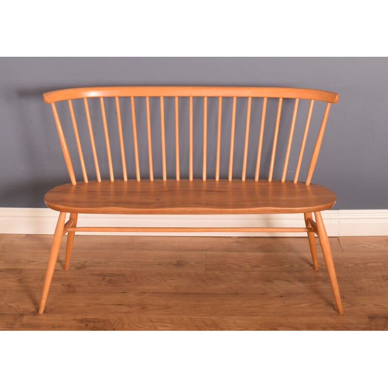 Vintage blonde model 450 bench by Ercol, 1960s