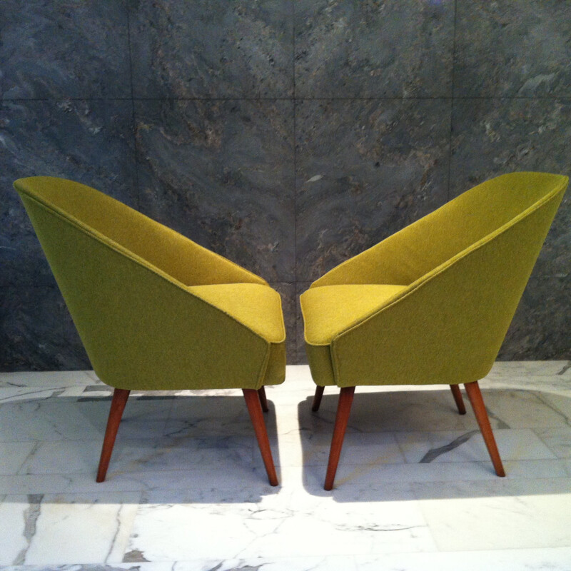 Soviet Pair of armchairs "Shells" - 1970s