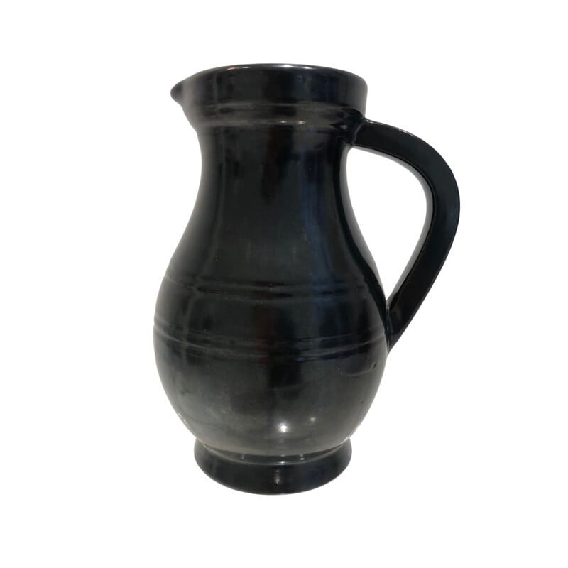 Vintage ceramic pitcher from Accolay, 1960