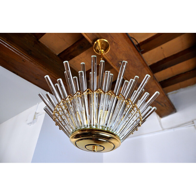 Vintage chandelier from the House of Sciolari, Italy 1970