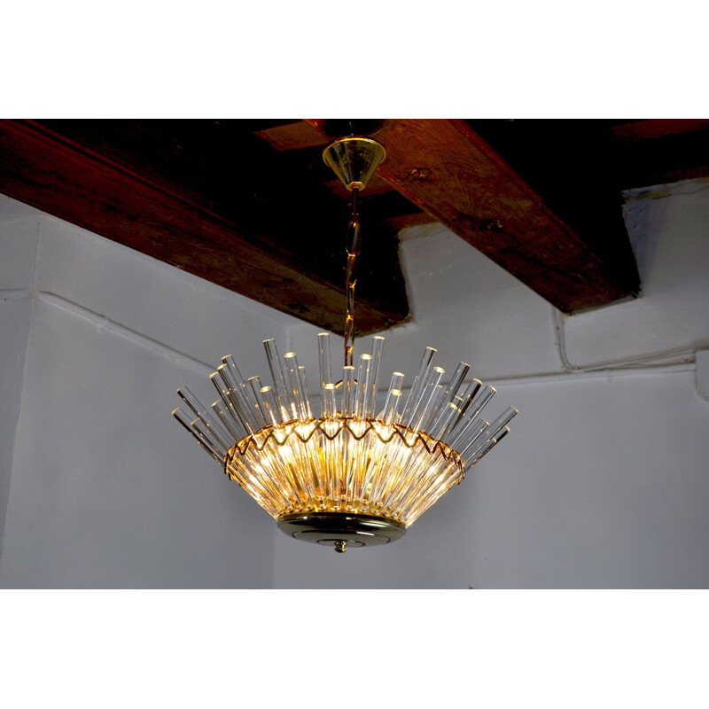 Vintage chandelier from the House of Sciolari, Italy 1970