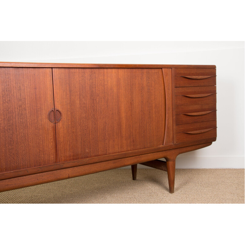 Vintage teak sideboard model U15 by Johannes Andersen for Uldum Mobelfabrik, Denmark 1966