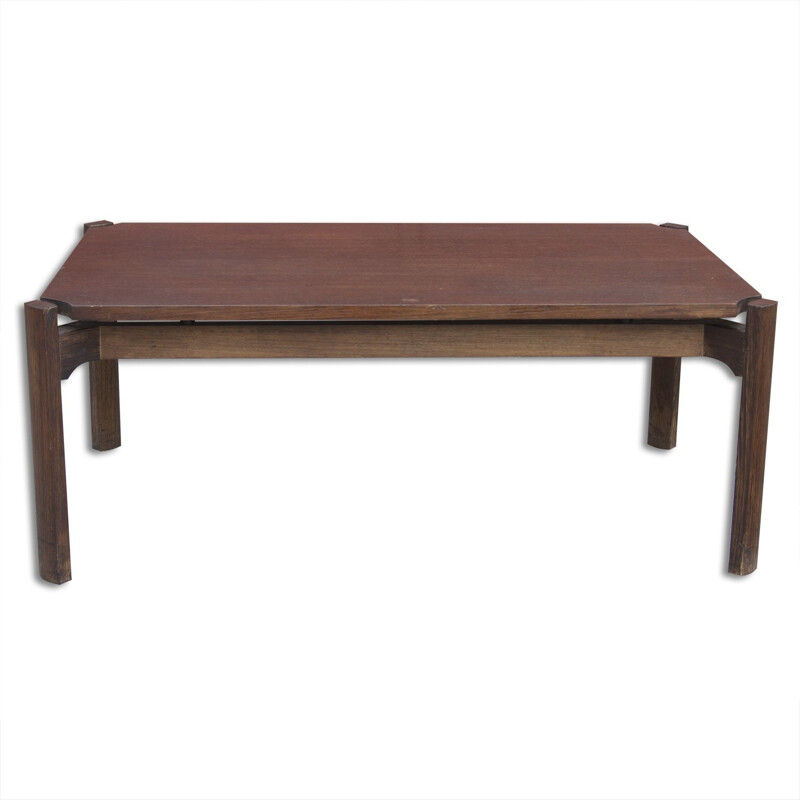 Vintage teak wood coffee table by Osvaldo Borsani, Italy 1970