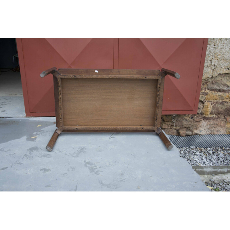 Mesa de centro vintage de madera de teca de Osvaldo Borsani, Italia 1970