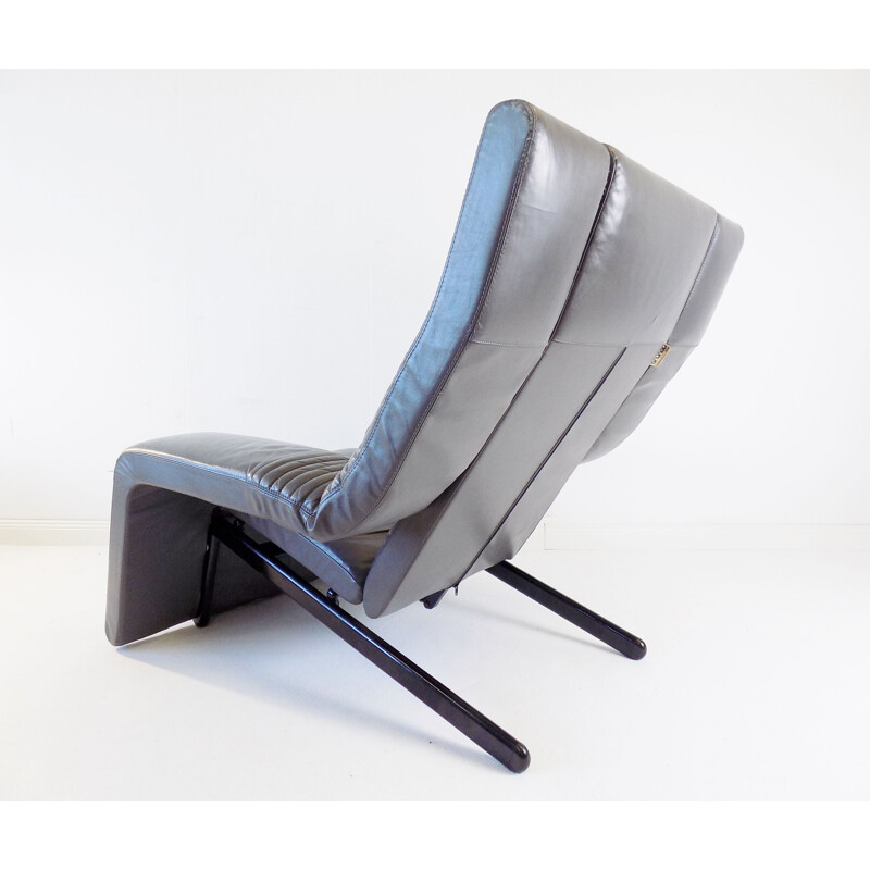 Vintage Brunati Kilkis leather lounge chair by Ammanati & Vitelli, 1980