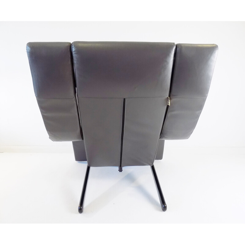 Vintage Brunati Kilkis leather lounge chair by Ammanati & Vitelli, 1980