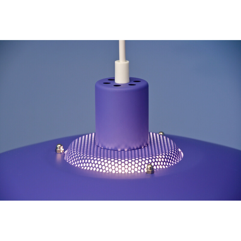 Danish vintage pendant lamp in purple, 1980s