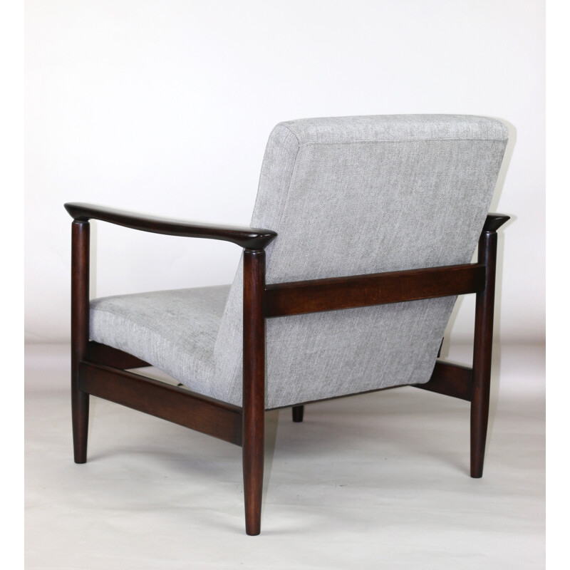 Vintage GFM-142 light grey armchair by Edmund Homa, 1970s