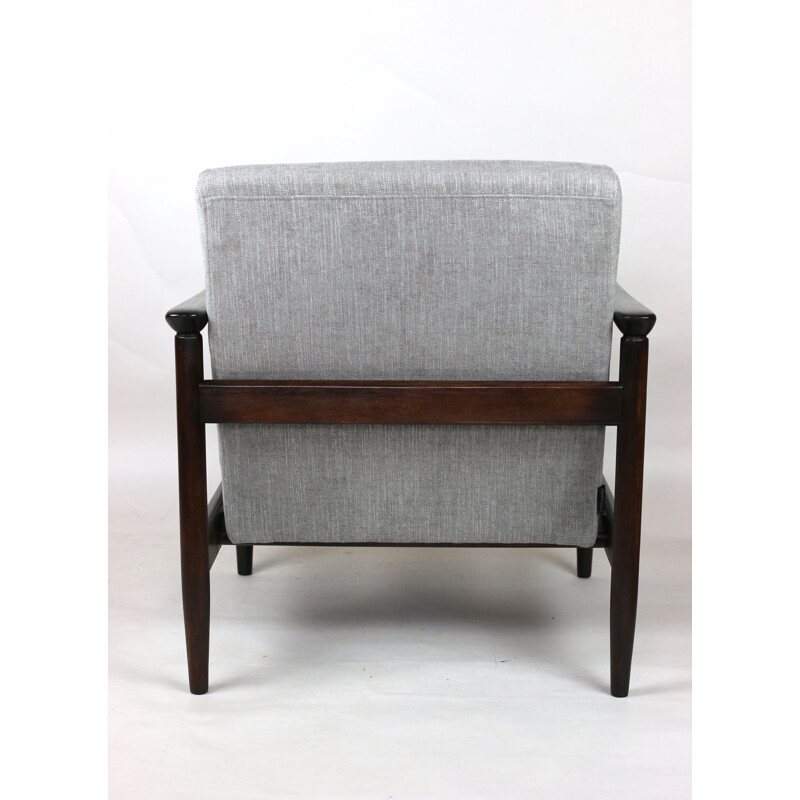 Vintage GFM-142 light grey armchair by Edmund Homa, 1970s