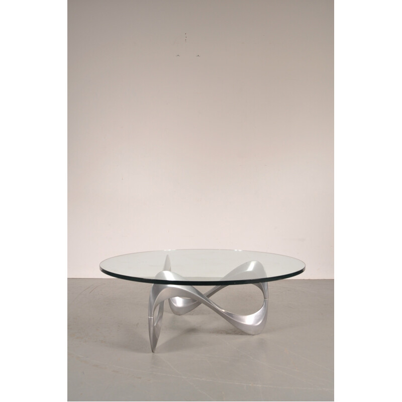 Ronald Schmitt coffee table in glass and metal, Knut HESTERBERG - 1960s