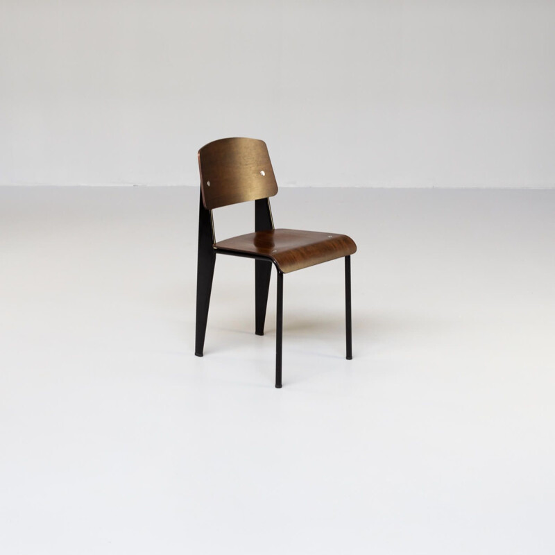 Ensemble de 8 chaises SP standard vintage par Jean Prouvé pour Vitra