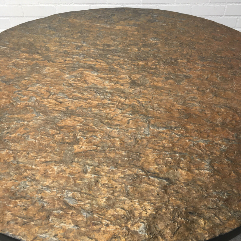 Brutalist vintage stone coffee table